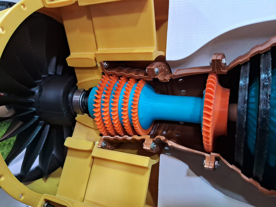3D PRINTED AIRBUS A320 JET ENGINE PW-1000G (27" L * 12" DIA)