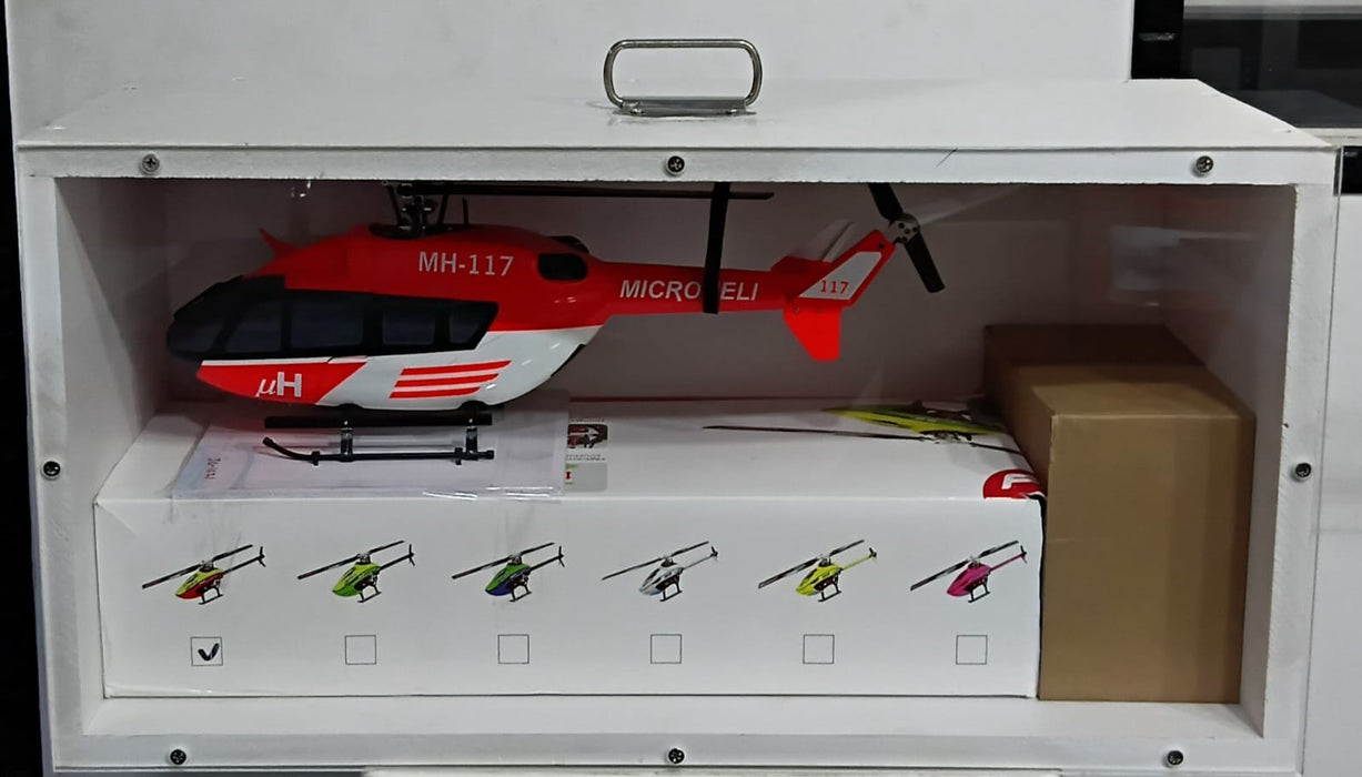 GOOSKY LEGEND S2 RTF MODE 2 HELICOPTER WITH LEFT AND RIGHT MAIN FRAME SIDE AND VERTICAL FIN AIRBRUSH FIBERGLASS EC145 SCALE UPGRADE VERSION