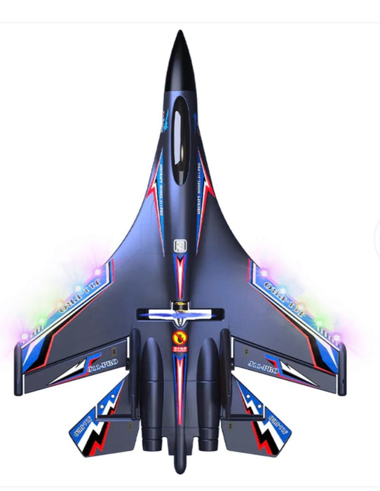 RC AIRPLANE J11-PRO STUNT JET RTF 6 CH BRUSHLESS MOTOR WITH GYRO STABILIZER BLUE