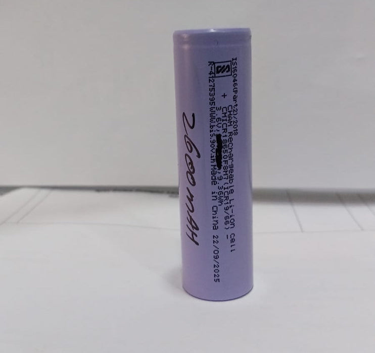 3.6V 2600MAH 18650 LI-ION BATTERY