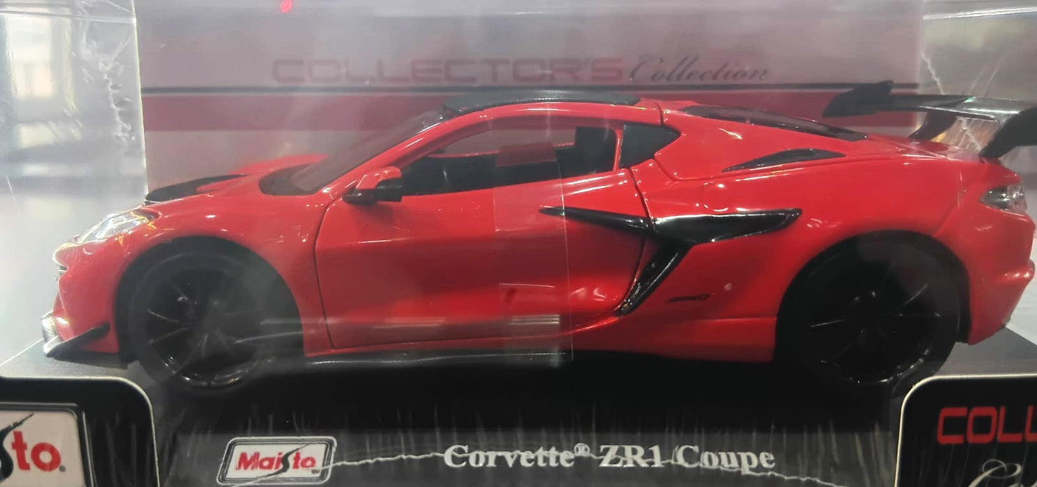 MAISTO #52927RD 1/24 CORVETTE ZR1 COUPE DIE-CAST RED