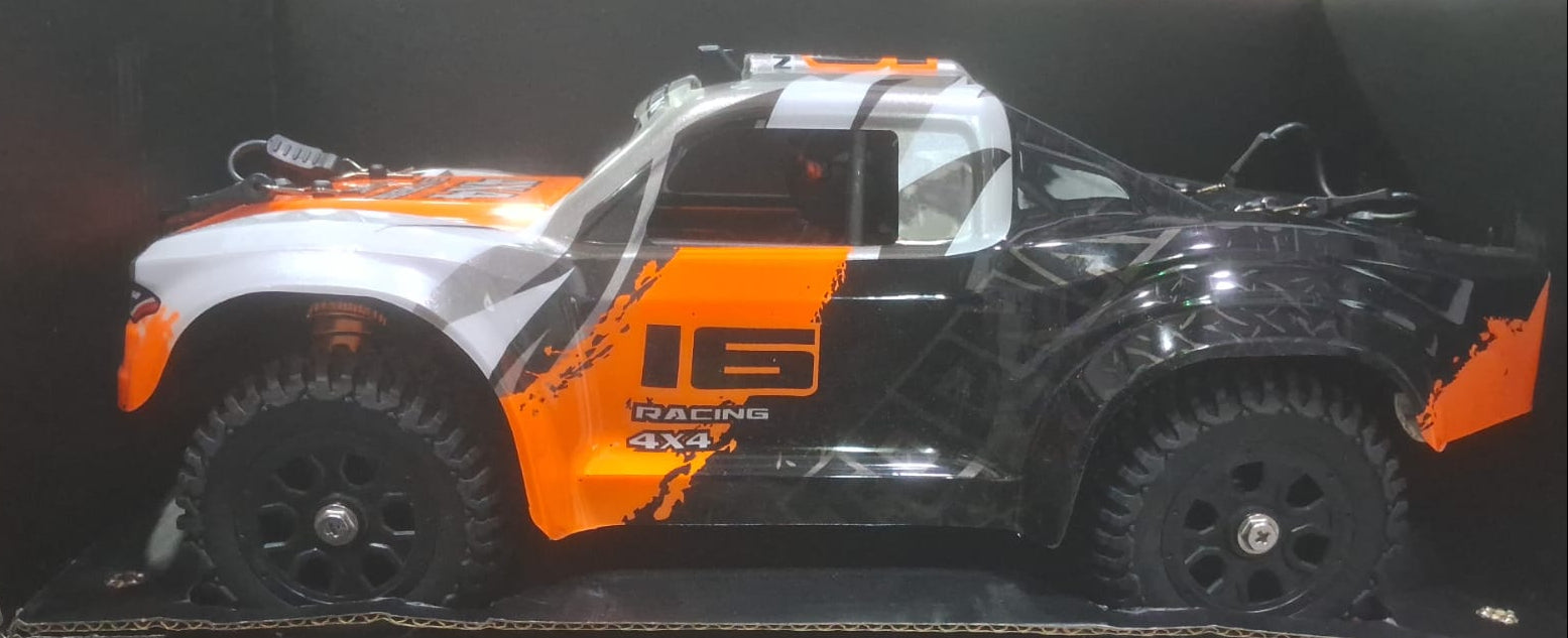 TORNADO HOSPEED HS16-81 1/16 4WD 2.4G IPX4 WATERPROOF LVL SHORT COURSE TRUCK ORANGE WHITE