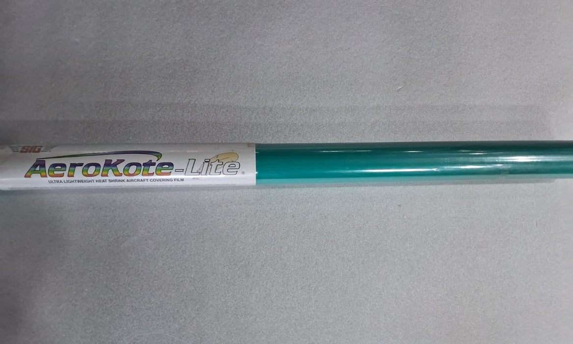 AEROKOTE LITE COVERING FILM GREEN TURQUOISE  -  2 METER x 80 CMS