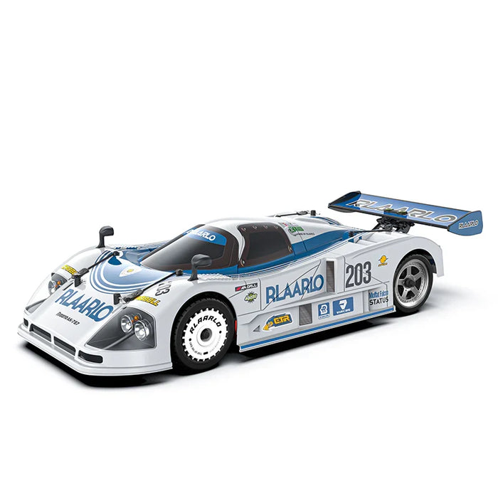 RLAARLO AK-787 FLAT RUN 1:10 METAL CARBON FIBER VERSION RC MODEL CAR AK-787B-A  (BLUE & WHITE)