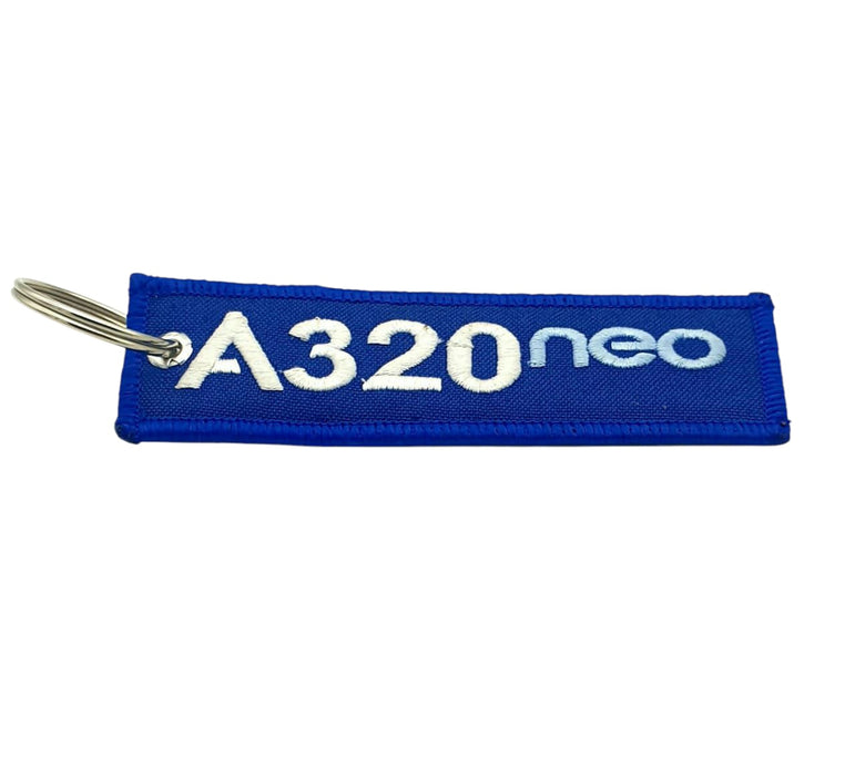 EMBROIDERED KEYRING A320 NEO