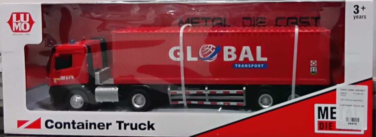 L.U.M.O Container Truck – Die-Cast Metal Global Transport Model (8518)