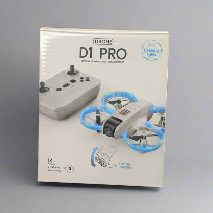 D1 PRO MINI DRONE WITH OPTICAL FLOW POSITION DUAL CAMERAS 180° HD