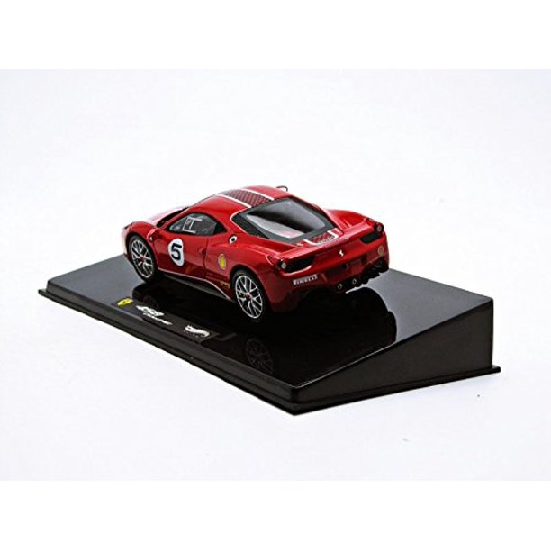 HOT WHEELS X5504 FERRARI 458 ITALIA CHALLENGE #5 RED ELITE EDITION 1/43 DIECAST CAR MODEL