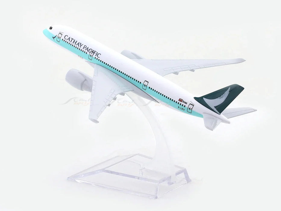 AIRPLANE METAL DIECAST CATHAY PACIFIC A380 16CM
