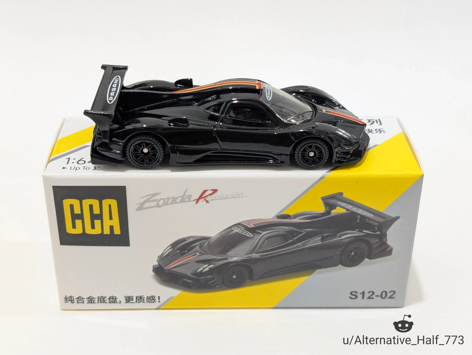CCA ZONDA REVOLUCION 1:64 SCALE NO: S12-02 (BLACK)