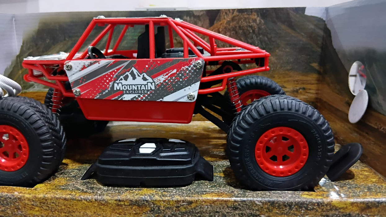 MIRANA DUSTER WATCH REMOTE 2WD, SCALE 1:20, ALL TERRAIN VEHICLE, 2.4 GHZ RANGE, 1200 MAH BATTERY, C-TYPE RECHARGEABLE BATTERY, 1.5*POWERFULL BOOST (RED)