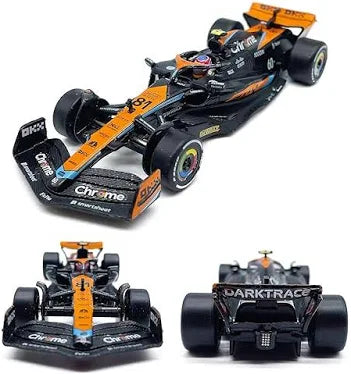 CCA MCLAREN MCL60 F1 MONACO GP 2023 SPECIAL CHROME 68290T DIE CAST 1:24 SCALE ORANGE / BLACK