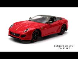 BBURAGO FERRARI 599 GTO 1/64 SCALE