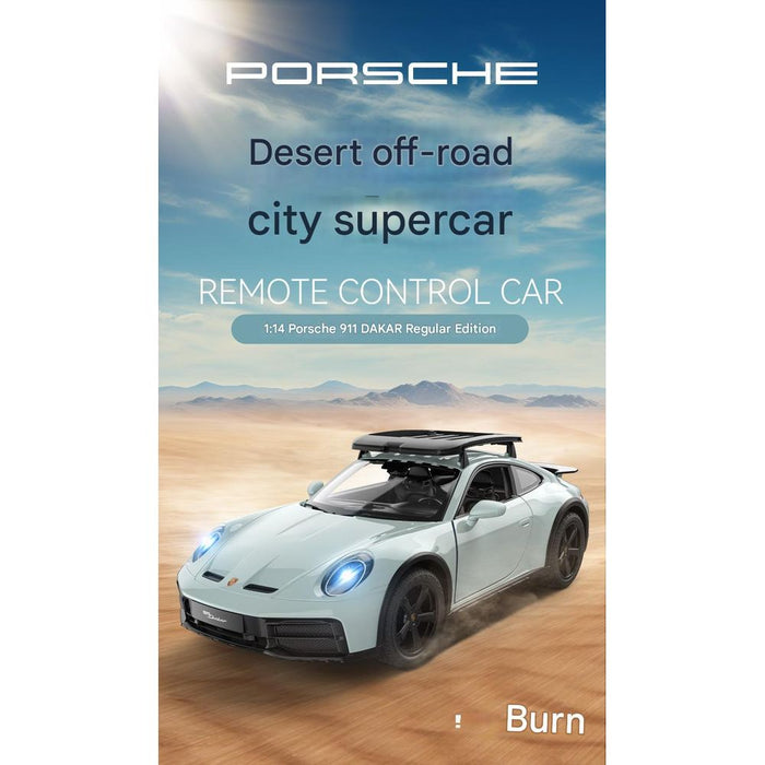 RASTAR, PORSCHE 911 DAKAR USB,2.4Ghz, 6+ AGES RC 1/14 SCALE 10136 - LIGHT GREY
