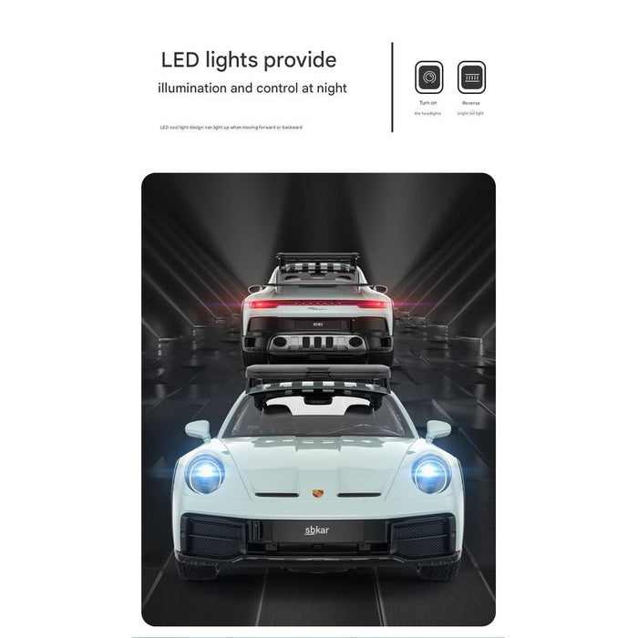 RASTAR, PORSCHE 911 DAKAR USB,2.4Ghz, 6+ AGES RC 1/14 SCALE 10136 - LIGHT GREY