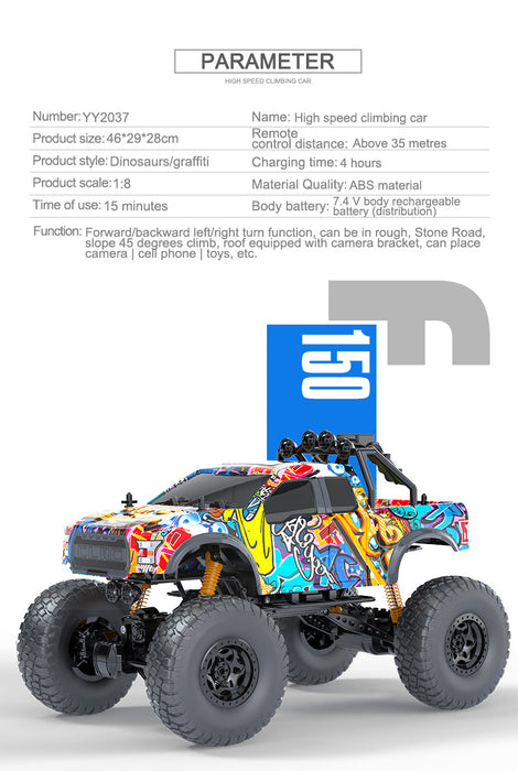 1:10 Scale 2.4G RC Climbing 4WD Truck Radio Control Kids Toy Car