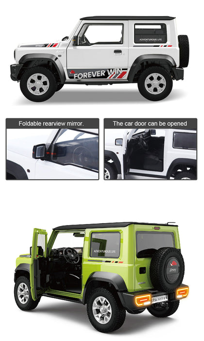 SUZUKI JIMNY HG4-210 RC CAR 1/16 4WD 2.4G LED LIGHT & TOWING HOOK OF THE TRAILER GREEN