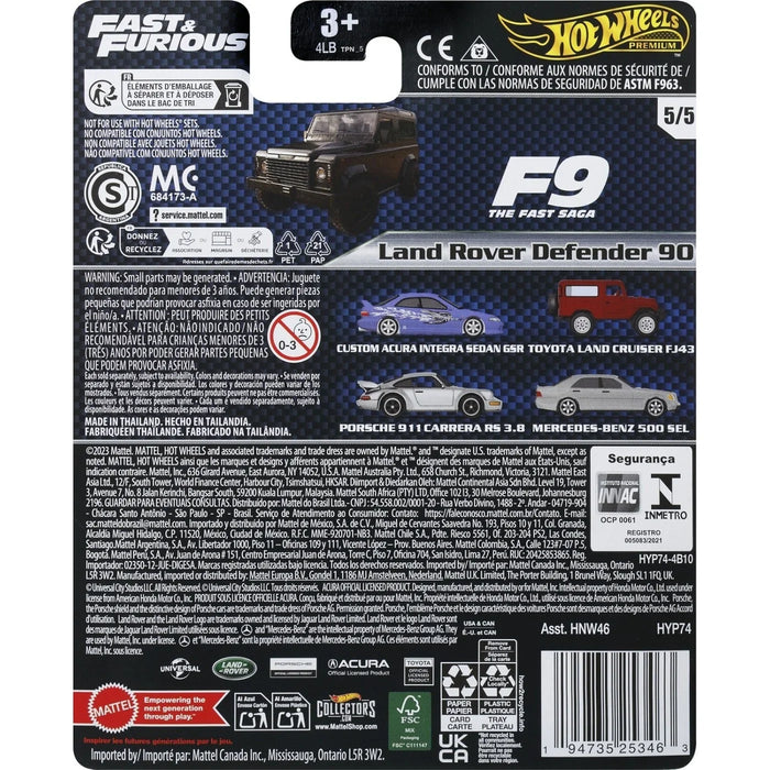 HOTWHEELS HNW46 LAND ROVER DEFENDER 90