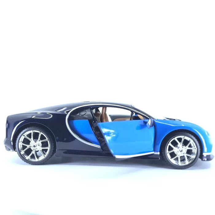 MAISTO BUGATTI CHIRON 1/24 BLUE BLACK DIECAST MODEL