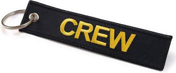 EMBROIDERED KEYRING CREW