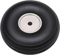 RUBBER PU WHEEL ALUMINIUM HUB 1.75 INCH