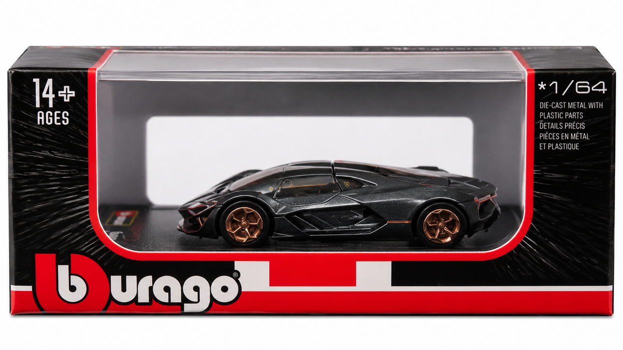 BBURAGO 28-24935GY 1/64 LAMBORGHINI TERZO MILLENNIO DIE-CAST