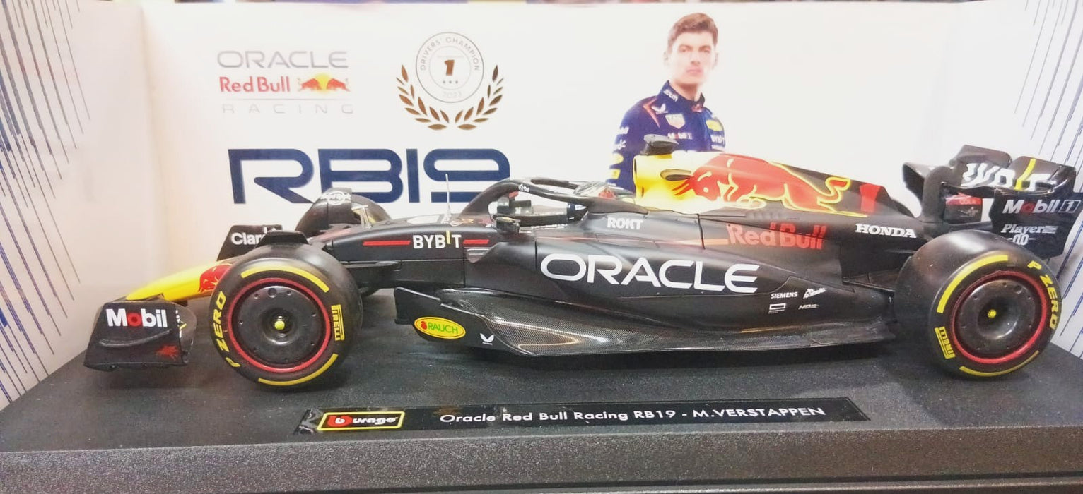 BBURAGO 18-18003V 1/18 ORACLE RED BULL RACING RB19-M. VERSTAPPEN DIE-CAST
