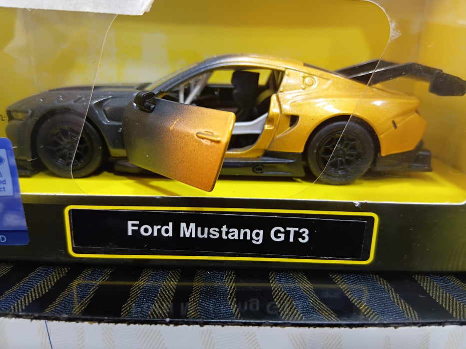 CCA 1:36 12028 FORD MUSTANG GT3  BLACK GOLD DIECAST MODEL
