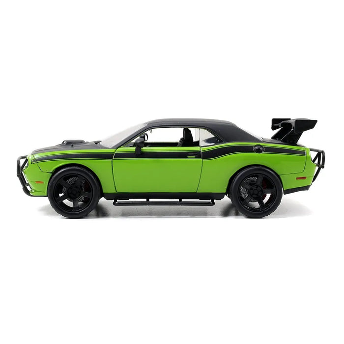 JADA LETTY's DODGE CHALLENGER GREEN  DIECAST CAR MODEL
