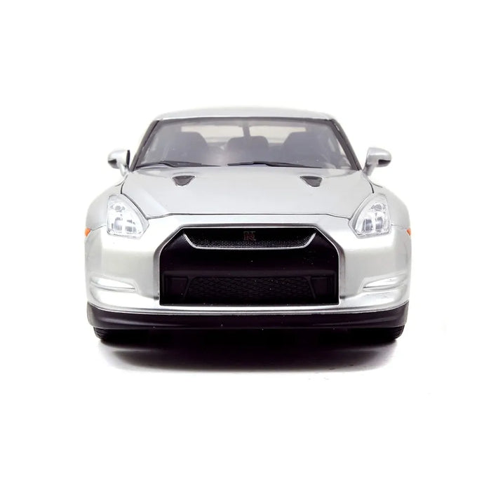 JADA BRAIN's NISSAN GTR GREY  DIECAST CAR MODEL