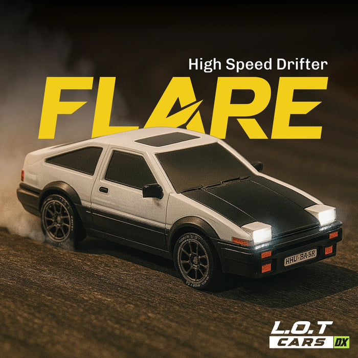 RC DRIFT RACING CAR 1:43 NO.RC43-A WHITE ALLOY VERSION