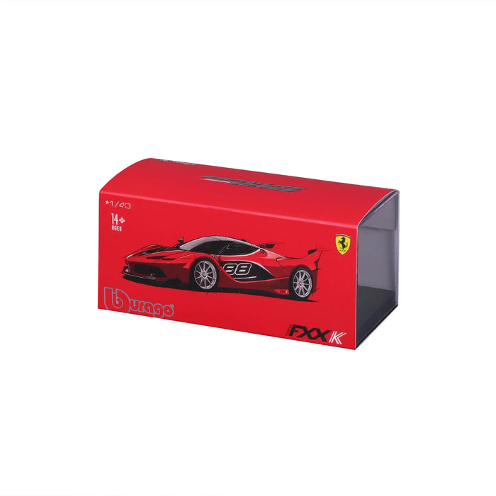 BBURAGO SIGNATURE SERIES 1/43 SCALE FERRARI FXX K DIECAST CAR MODEL  (RED)