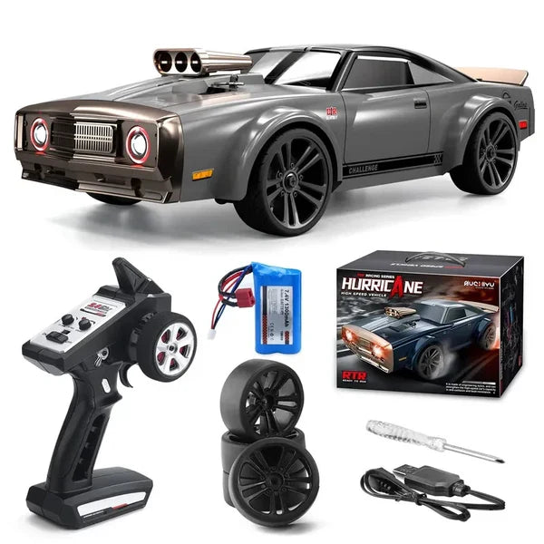 HURRICANE RC CAR 4X4 RTR 1/16 ELECTRIC DRIFT CAR SUCHIYU SCY 16303 SILVER