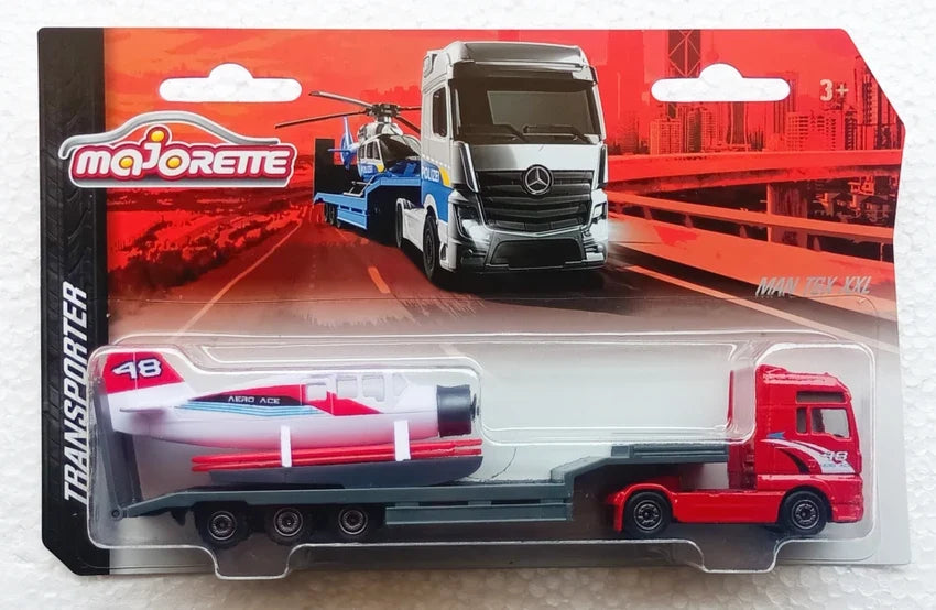 MAJORETTE TRANSPORTER TRUCKS SINGLE PACK – MULTICOLOR DIE-CAST VEHICLE SET