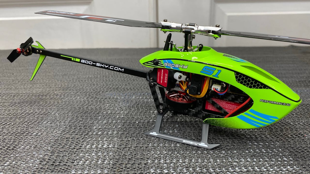 GOOSKY LEGEND S1 ELECTRIC HELICOPTER (BNF) – GREEN BAF030003