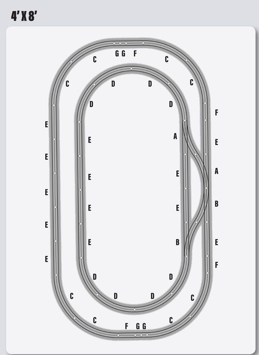 LIONEL O SCALE OUR TOWN LAYOUT 4X8 FASTRACK