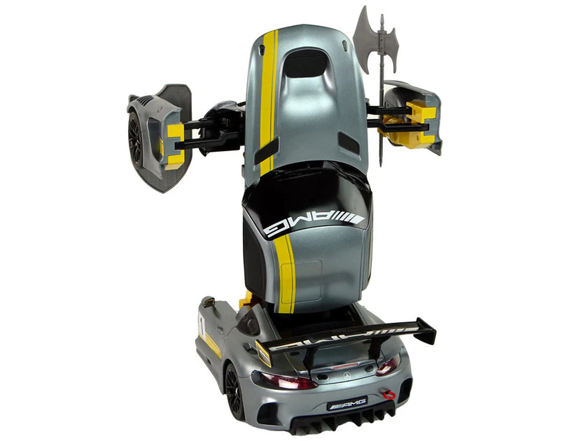 RASTAR MERCEDES AMG GT3 74800 1/14 RC 2 IN 1 RS TRANSFORMABLE (YELLOW)