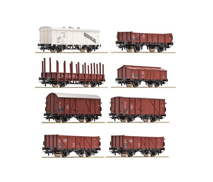 ROCO H0 44002 1:87 SCALE 8 PIECE WAGON SET OF THE DB