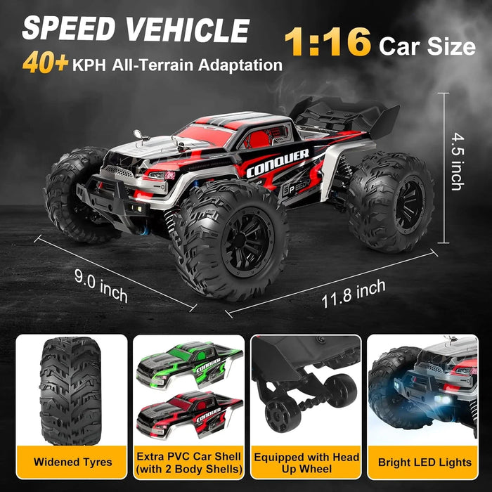 SCY-16102 1:16 4WD High Speed RC Monster Truck | 2.4GHz Remote Control Off-Road All Terrain Car