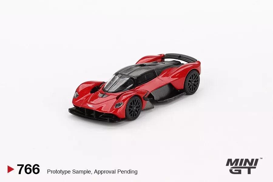 MINI GT 1/64 SCALE ASTON MARTIN VALKYRIE (HYPER RED) NO:766