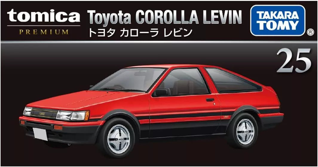 TAKARA TOMY PREMIUM TOYOTA COROLLA LEVIN 25 1/60SCALE