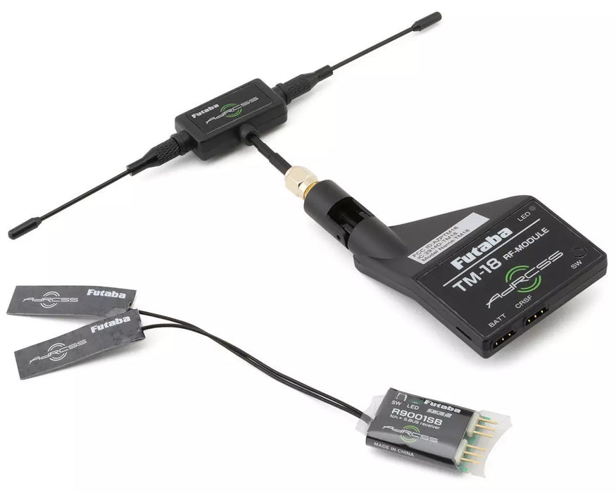 FUTABA 011024053 TM 18 TRANSMITTER AND 9001SB  RECEIVER SET