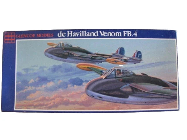 GLENCOE MODELS DE HAVILLAND VENOM FB.4 GROUND ATTACK JET 1/48 SCALE MODEL&nbsp;KIT 05107&nbsp;