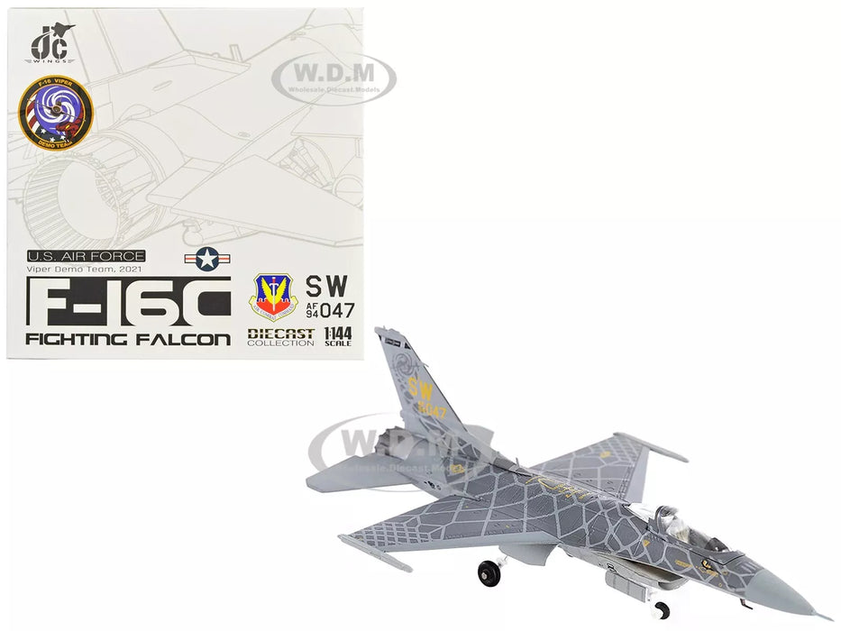 JC WING DIECAST AIRPLANE F-F-16C FIGHING FALCON US AIR FORCE SCALE 1/144