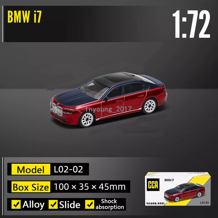CCA BMW I7 1:72 SCALE NO: L02-02 (RED&BLUE)