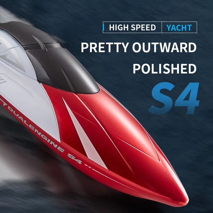 4DRC S4 ARES 2.4G RC RACING BOAT BLUE | RED