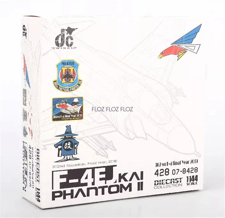 JC WING DIECAST AIRPLANE F-4EJ PHAHTOM WHITE 1/144
