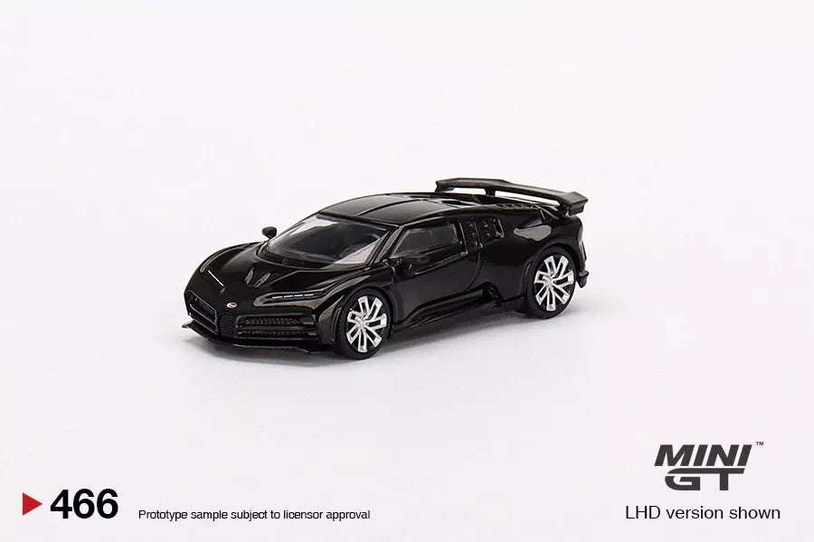 MINI GT 1/64 SCALE BUGATTI CENTODIECI (BLACK) NO:466
