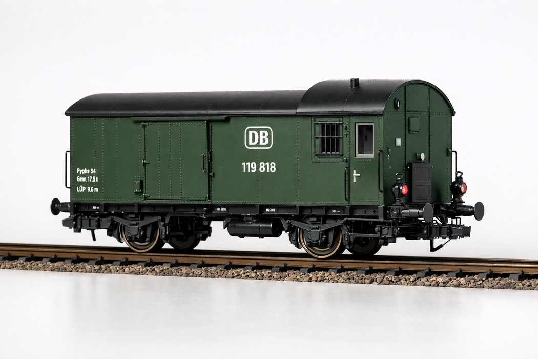 FLEISCHMANN H0 1469 1:87 SCALE FREIGHT TRAIN GUARD's VAN 119 818 OF DB