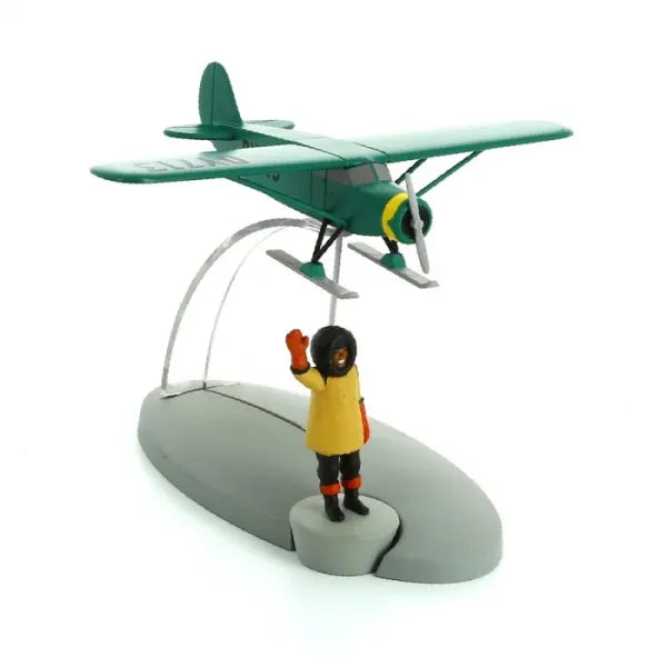 TINTIN PLANE #49 PROFESSOR NIELSEN's GREEN PLANE DIECAST